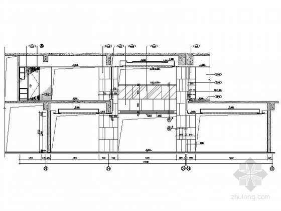 [广东]知名大型简约办公室室内设计CAD施工图（含效果图、方案  、物料表）-[广东]知名大型简约办公室设计立面图 