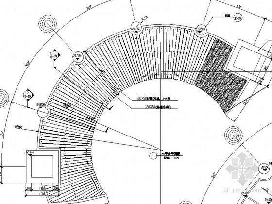 亲水平台木板平面cad资料下载-亲水平台详细施工做法