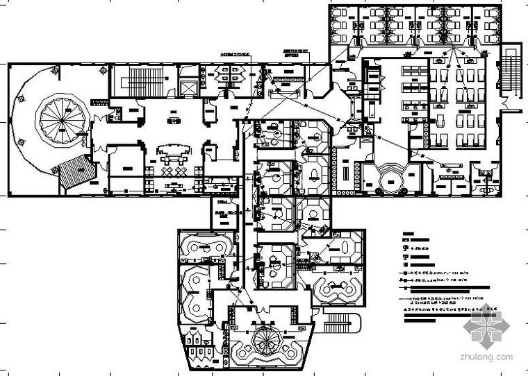 装饰电气平面图资料下载-某宾馆一层装修电气平面图