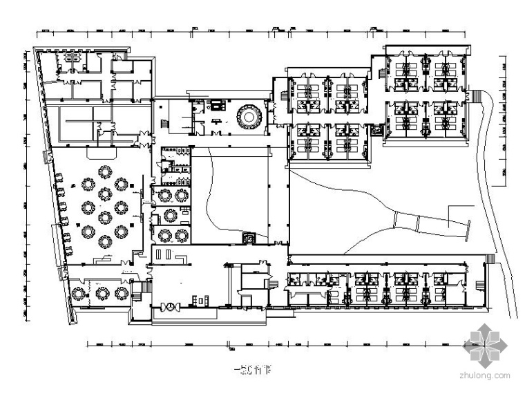 中英文学校室内装修设计资料下载-[南京]某学校学术交流中心室内装修施工图