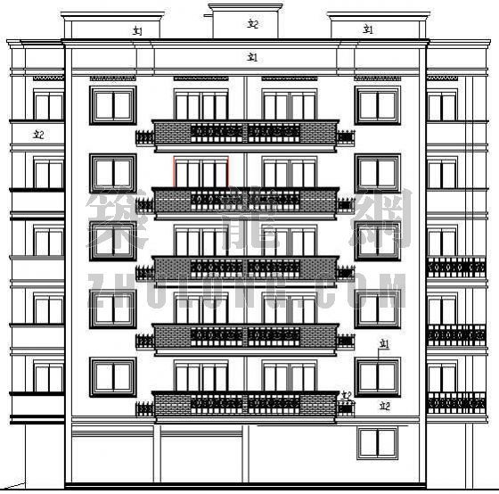 商场建筑结构施工图全套资料下载-某六层居住楼建筑结构施工图（全套）