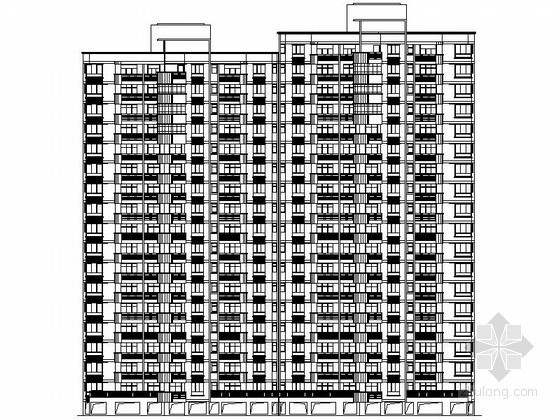 单坡连廊建筑施工图资料下载-某十七层连塔住宅楼建筑施工图