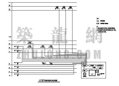 大厦弱电系统说明资料下载-某商业大厦弱电系统图
