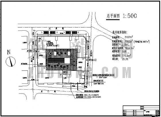 市政排水管道工程计算资料下载-某小区给排水管道平面图