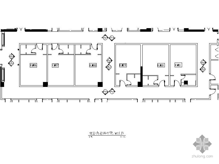 走道大样资料下载-[成都]某酒店夜总会公共走道装修图