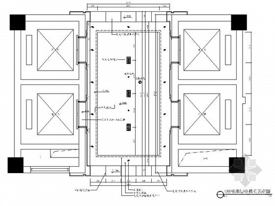 电梯间装饰效果资料下载-某大厦电梯间室内装修图（含效果）