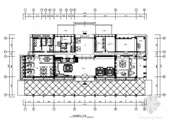 工业园区中庭资料下载-[江苏]工业园区中外合资企业办公楼室内设计施工图