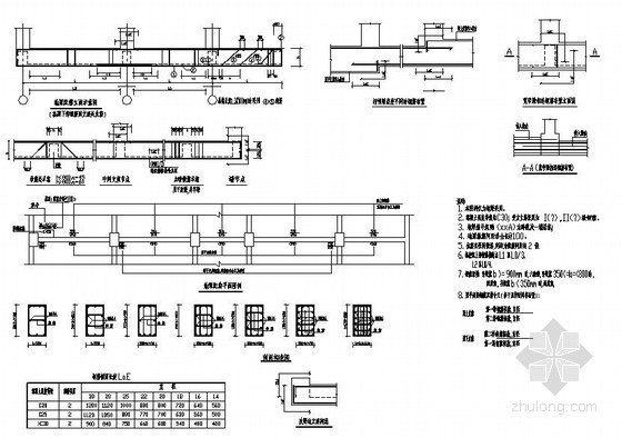 农家乐地梁施工资料下载-某综合楼地梁配筋大样