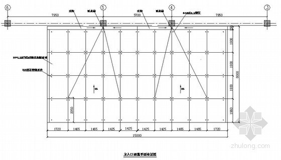 防水点施工图资料下载-[北京]医院点式雨篷结构施工图
