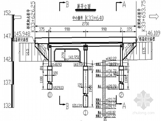 钢板围墙dwg资料下载-[黑龙江]2×10m预应力混凝土空心板桥施工图49张