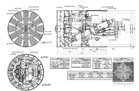 [浙江]含半盖挖顺筑法换乘站盾构区间改建板桥地铁工程施工组织设计A3版176页-盾构机形象图