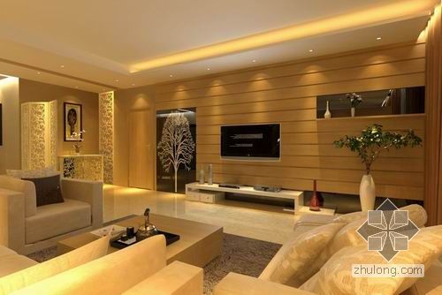 重庆东海岸样板房资料下载-样板房—客厅