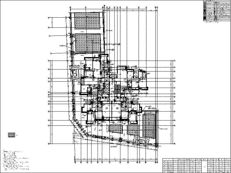 [广西]经典欧式立面风格高层住宅施工图-经典欧式立面风格高层住宅平面图