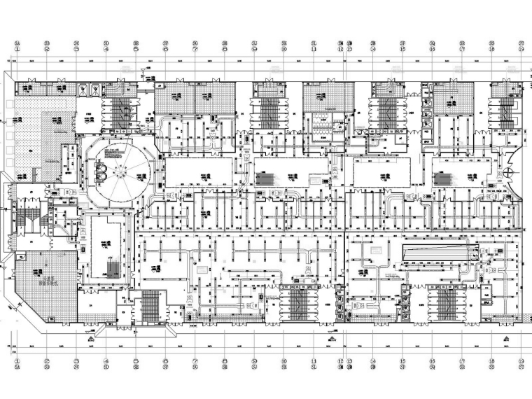 空调箱施工图资料下载-[湖北]高层商业办公综合楼暖通空调全系统设计施工图(冷热源设计)