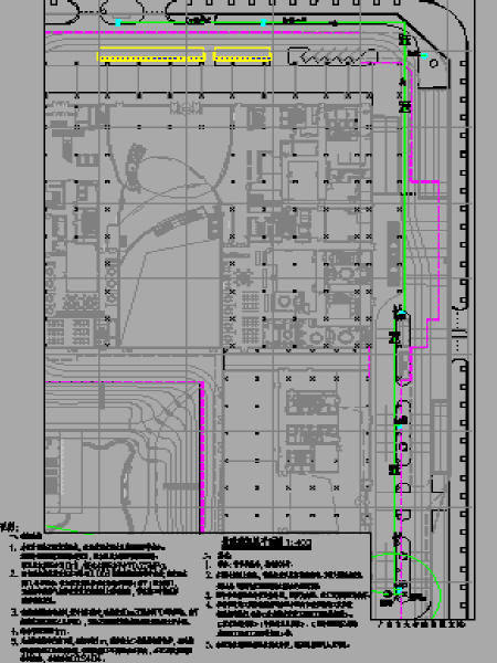 城市地块室外道路铺装工程CAD图纸48张-景观灌溉图