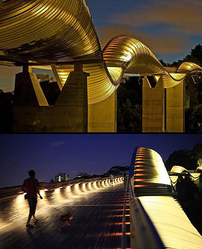 新加坡禧年大桥资料下载-独特风景线之最创意大桥