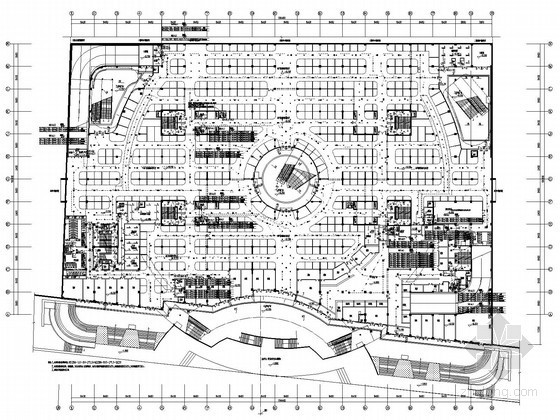 购物广场消防系统设计资料下载-3.2万平地下购物广场全套电气施工图纸