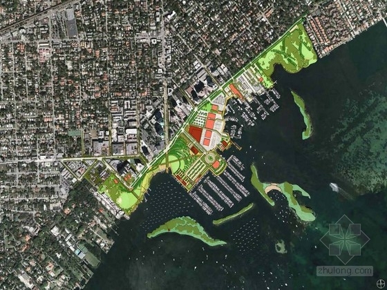 滨海城市小区景观规划资料下载-[迈阿密]滨海城市岛屿景观规划设计方案（英文方案文本）