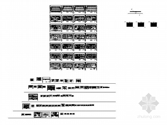 [浙江]超全面电器公司四层办公楼室内CAD施工图缩略图 