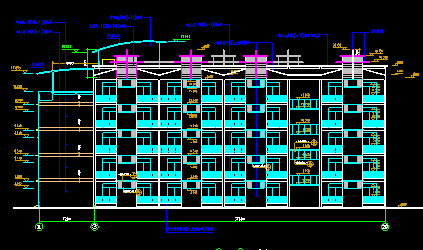 建筑施工图中学设计资料下载-四川省南充市向阳中学方案设计施工图（含结构图纸）