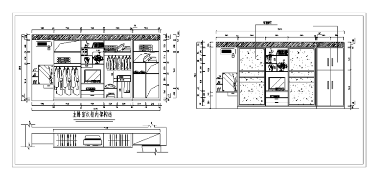 cad平面衣柜衣服图块资料下载-78款衣柜设计CAD详图