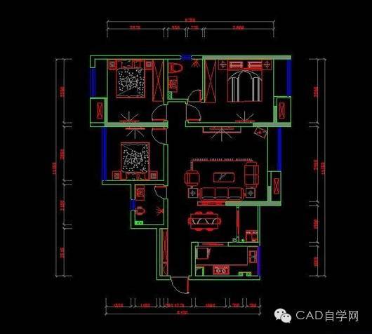 cad总体平面资料下载-CAD教程：C平面布局时客餐厅注意事项