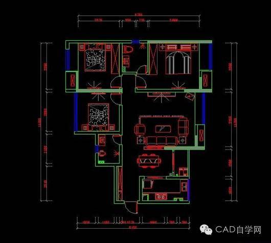 室内cad设计教程资料下载-CAD教程：C平面布局时客餐厅注意事项