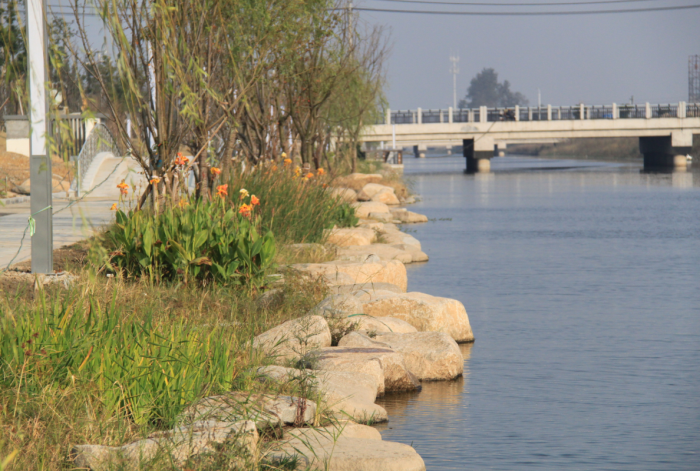 [浙江]生态湿地滨海河道景观整治设计全套施工图（附实景图+PDF施工图）-景观实景图