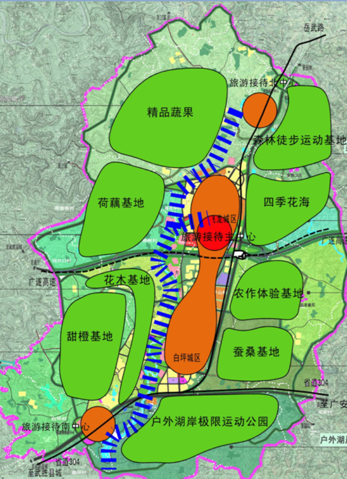 [四川]巴蜀原乡风情农业主题旅游度假村景观设计方案-景观功能分区