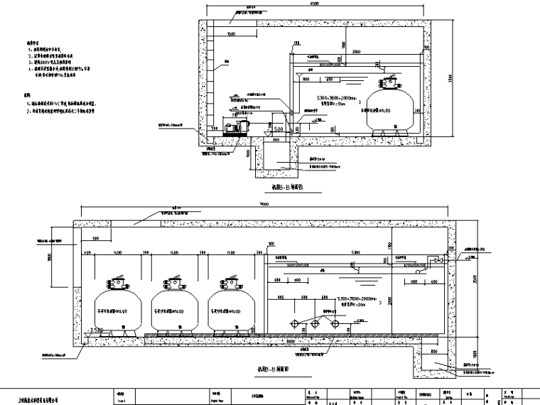 游泳池水处理设备图资料下载-逆流式泳池水处理方案设计图