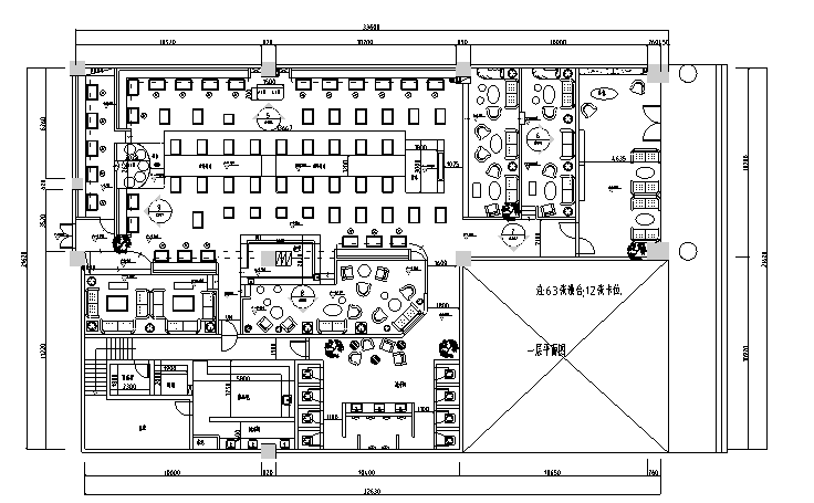本色风格酒吧空间设计施工图（附效果图）-立面索引图
