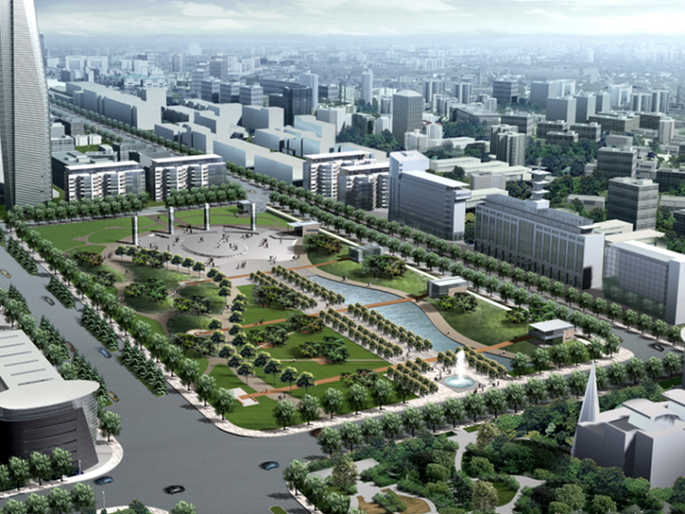 深圳城市道路景观规划资料下载-[河南]城市道路景观规划设计（绿色生态，理想城）