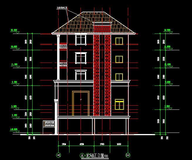 三错层效果资料下载-错层别墅建筑结构施工图