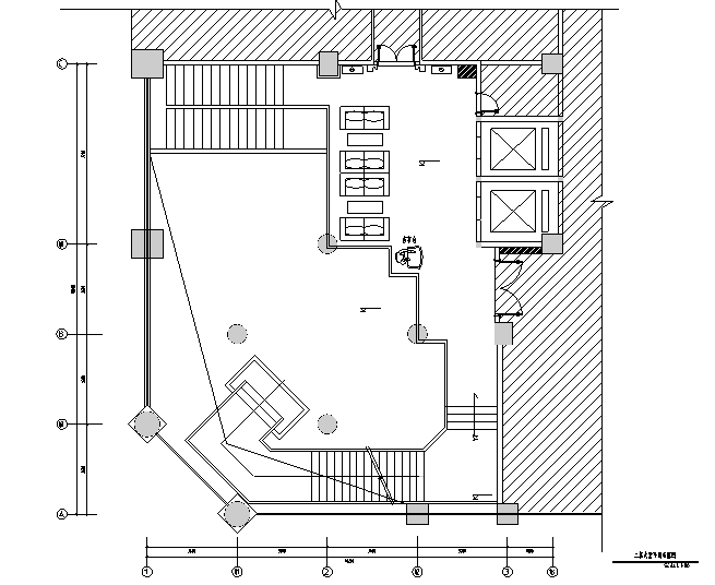 cad餐饮设计资料下载-[福建]混搭风格酒店餐饮空间设计施工图（附效果图）
