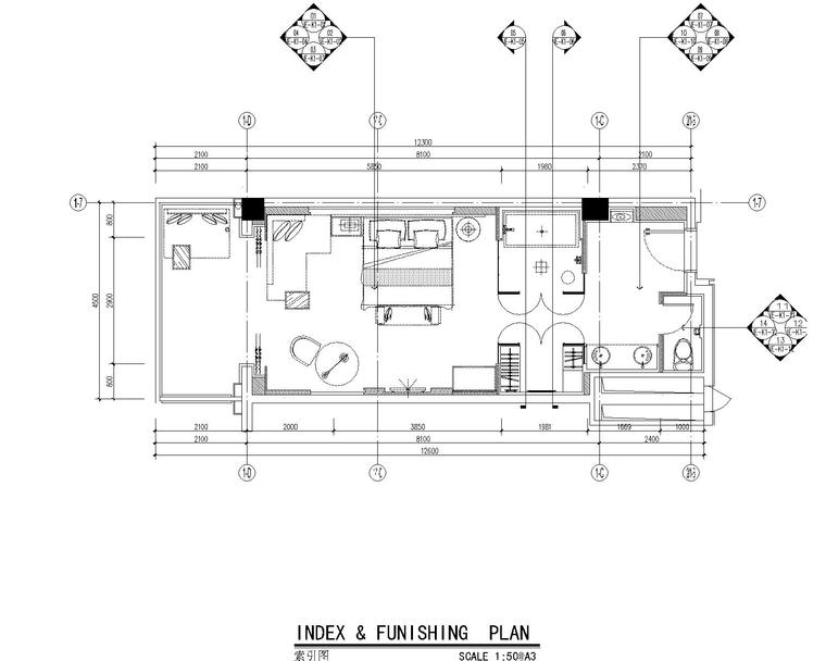 度假房户型资料下载-[江苏]CCD周庄铂尔曼度假酒店设计施工图+物料书+效果图