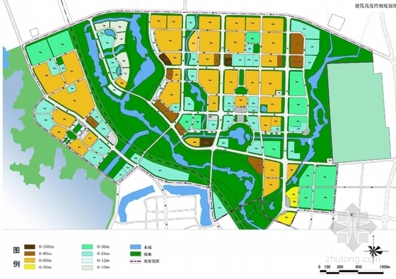 [安徽]现代风格大型城市片区概念性规划设计方案文本-现代风格大型城市片区概念性规划分析图