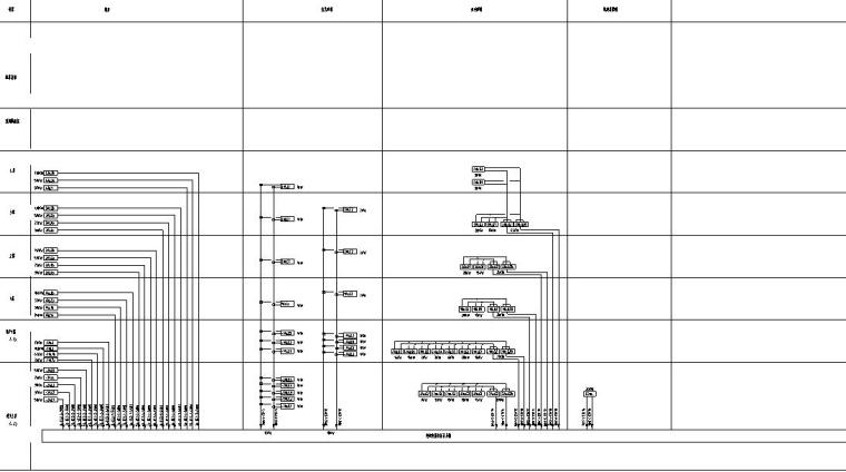 知名地产城市广场强电施工图-配电干线系统图(1)