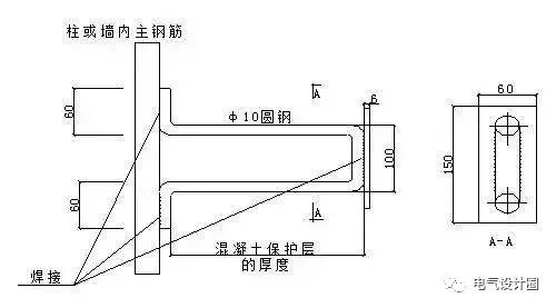 [涨知识]电气工程防雷接地安装细部做法_5