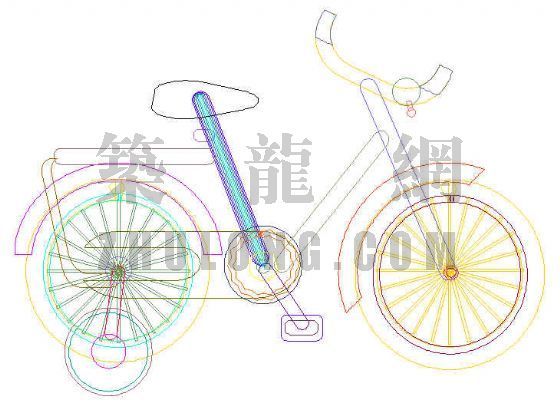 自行车停车位设计规范资料下载-自行车2