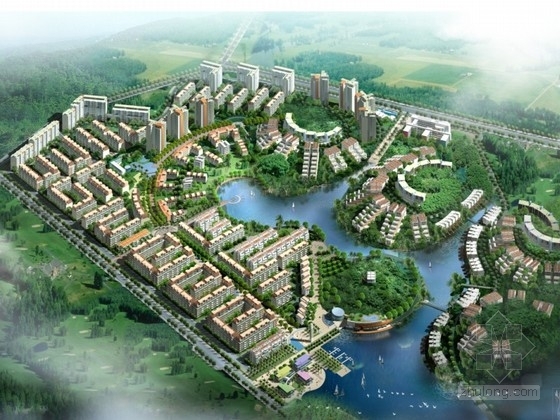 广州现代风格住宅规划资料下载-[广州]某住宅区规划及单体设计方案文本（含CAD）