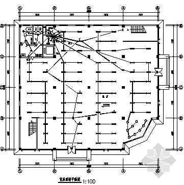 四层别墅CAD设计图资料下载-某四层展厅电气设计图