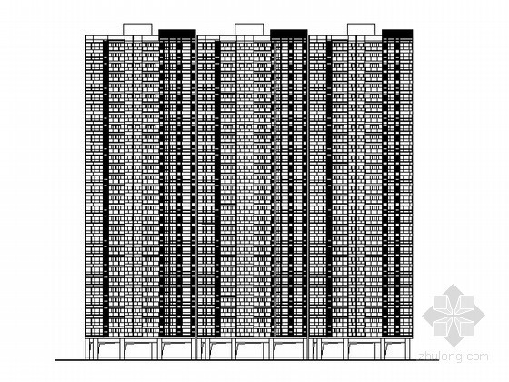 城市型住宅楼资料下载-某环球商务中心区（城市综合体）1号住宅楼方案（含文本及CAD方案）