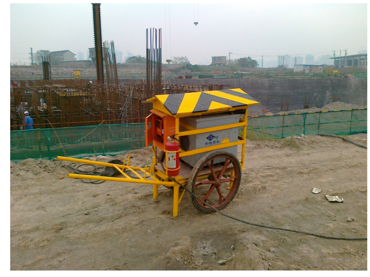 建筑业绿色施工示范工程阶段性节能施工总结报告-电焊机移动车