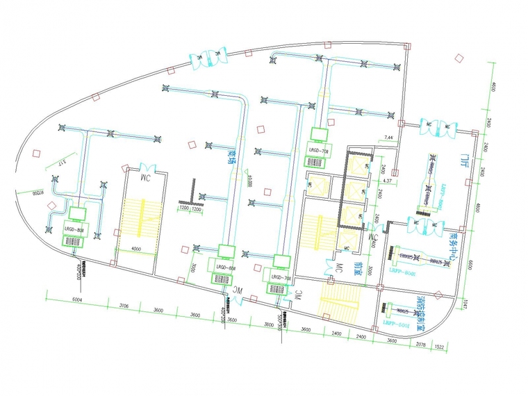 高层能源大厦建筑施工图资料下载-高层商业办公大厦空调通风系统设计施工图