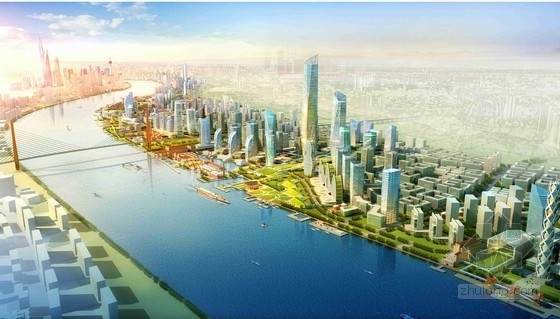 [上海]创新城区滨江总体设计规划方案-效果图 