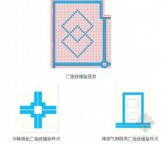 高层住宅楼屋面工程施工方案（倒置式屋面 附图）-铺广场砖 