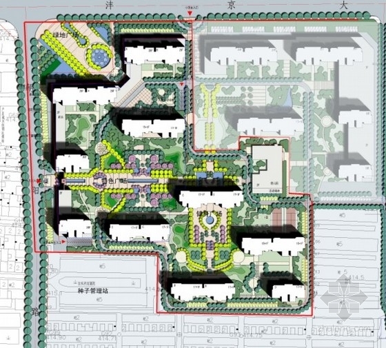[西安]某住宅区规划及单体设计方案文本（含动画、CAD）- 