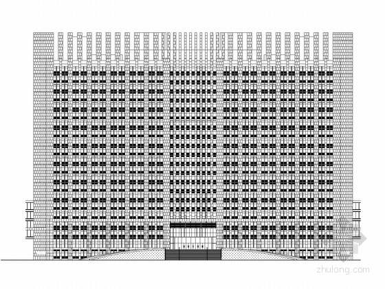 大学高层办公楼设计资料下载-[辽宁]23层办公楼建筑施工图(知名大学设计)