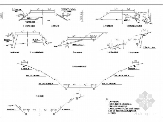 路基标准横断面图资料下载-26米路基施工图设计24张CAD（标准横断面 特殊路基）