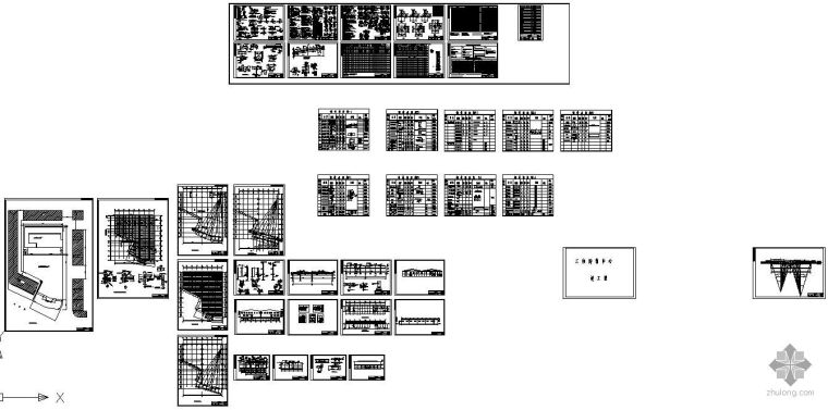 一层办公室建筑结构图资料下载-某购物中心管桁架建筑结构图